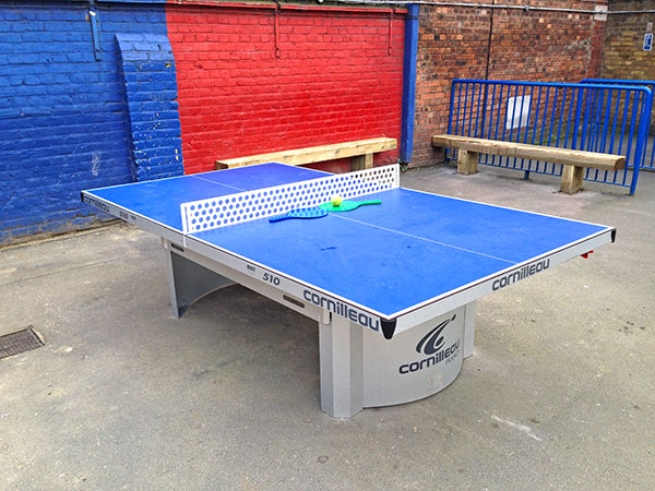 Outdoor table tennis table